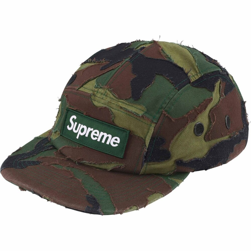 Supreme Layered Camo Camp Cap Woodland Camo